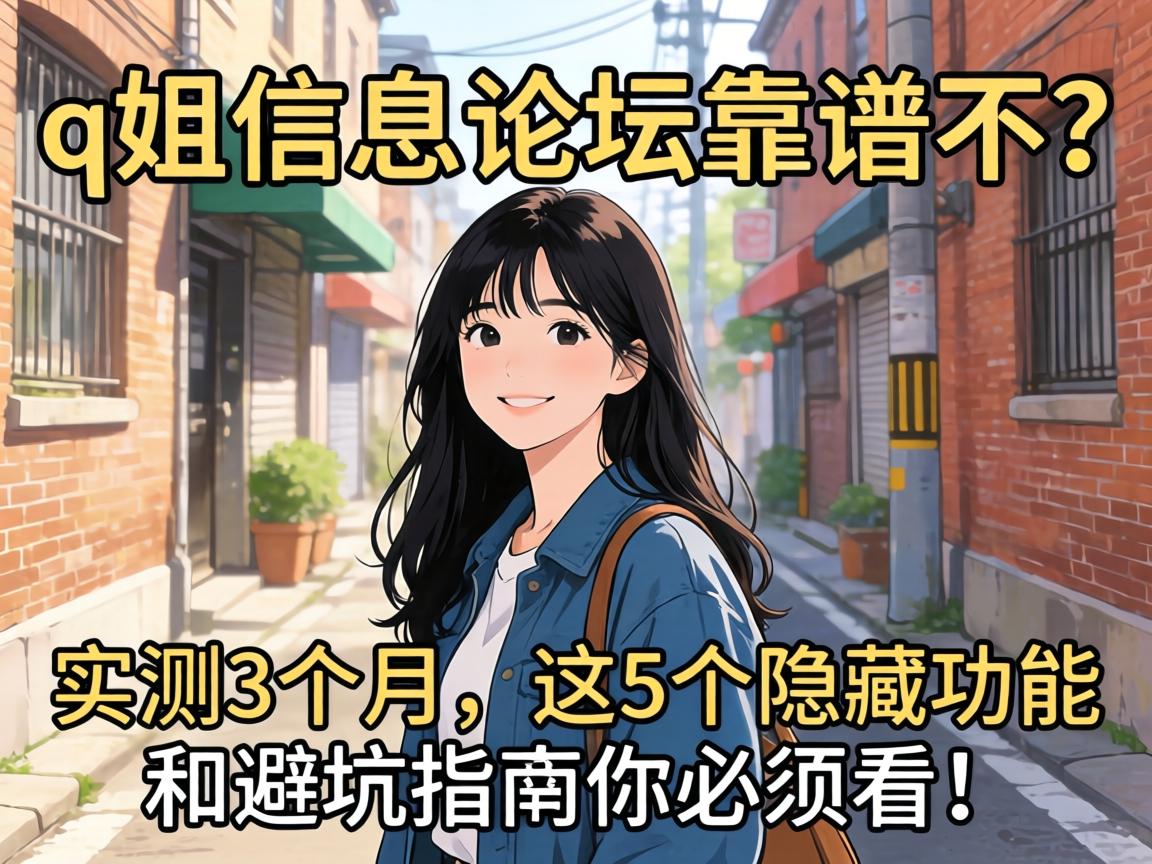 q姐信息论坛靠谱不?实测3个月,这5个隐藏功能和避坑指南你必须看!