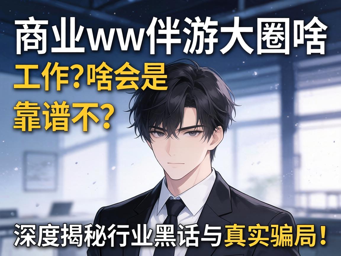 商务ww伴游大圈是啥工作？靠谱不？深度揭秘行业黑话与真实骗局！