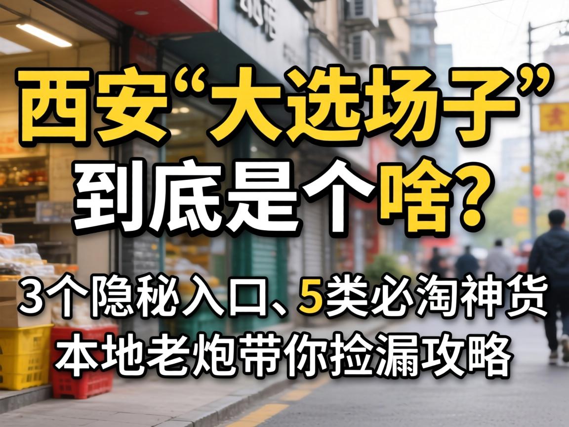 西安“大选场子”到底是个啥?3个隐秘入口、5类必淘神货,本地老炮带你捡漏攻略
