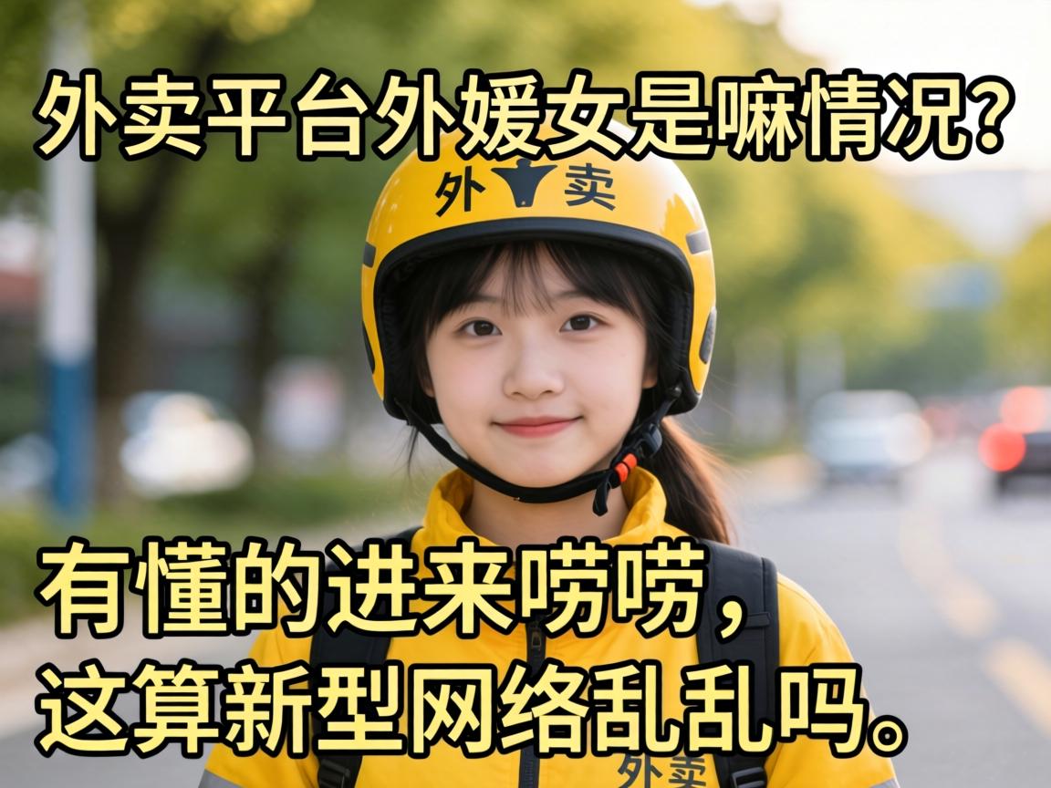 外卖平台外媛女是嘛情况?有懂的进来唠唠,这算新型网络乱象吗?